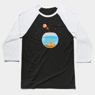 Astronaut Fish Baseball T-Shirt
